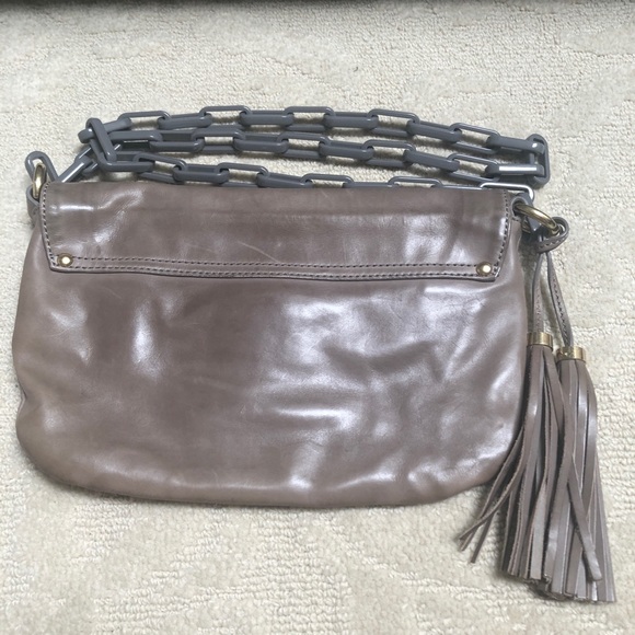 Jcrew double flap leather shoulder/crossbody bag - Picture 2 of 5
